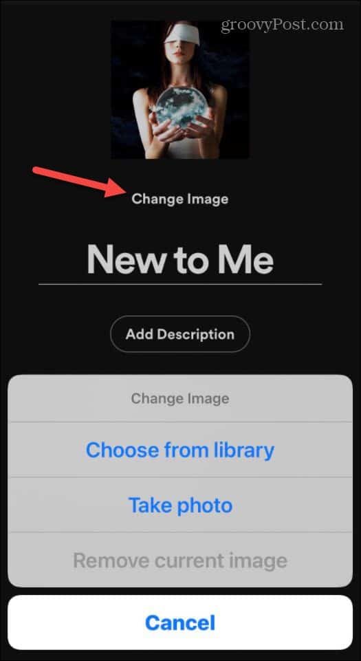 如何在 iPhone 或 iPad 设备上的 Spotify 中更改播放列表图片 如何在 iPhone 或 iPad 设备上的 Spotify 中更改播放列表图片