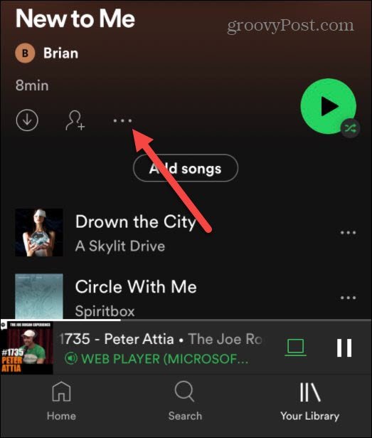 如何在 iPhone 或 iPad 设备上的 Spotify 中更改播放列表图片 如何在 iPhone 或 iPad 设备上的 Spotify 中更改播放列表图片