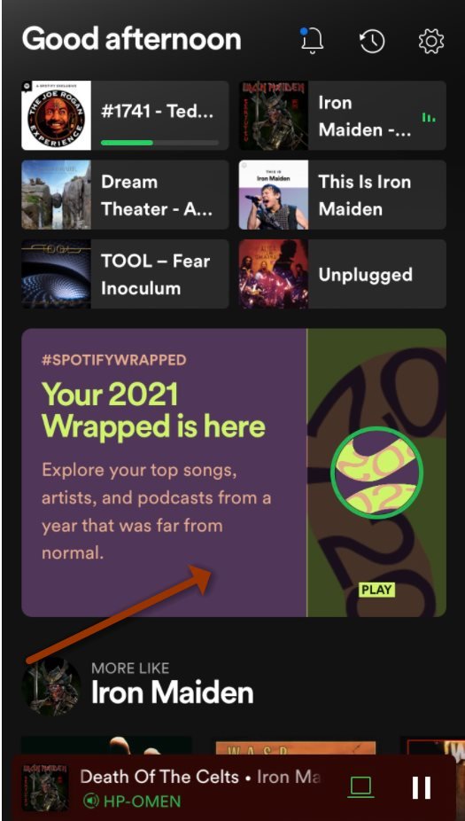 如何查找和分享您的 Spotify Wrapped 2021 如何查找和分享您的 Spotify Wrapped 2021