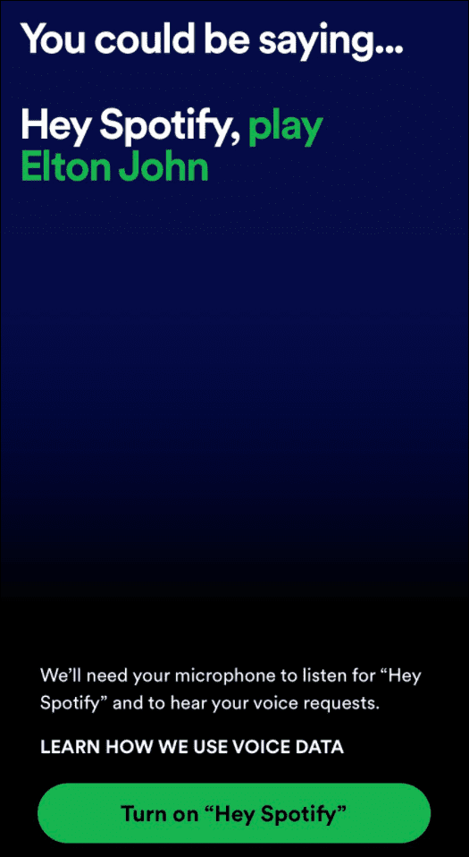 如何使用 Spotify 语音命令 如何使用 Spotify 语音命令